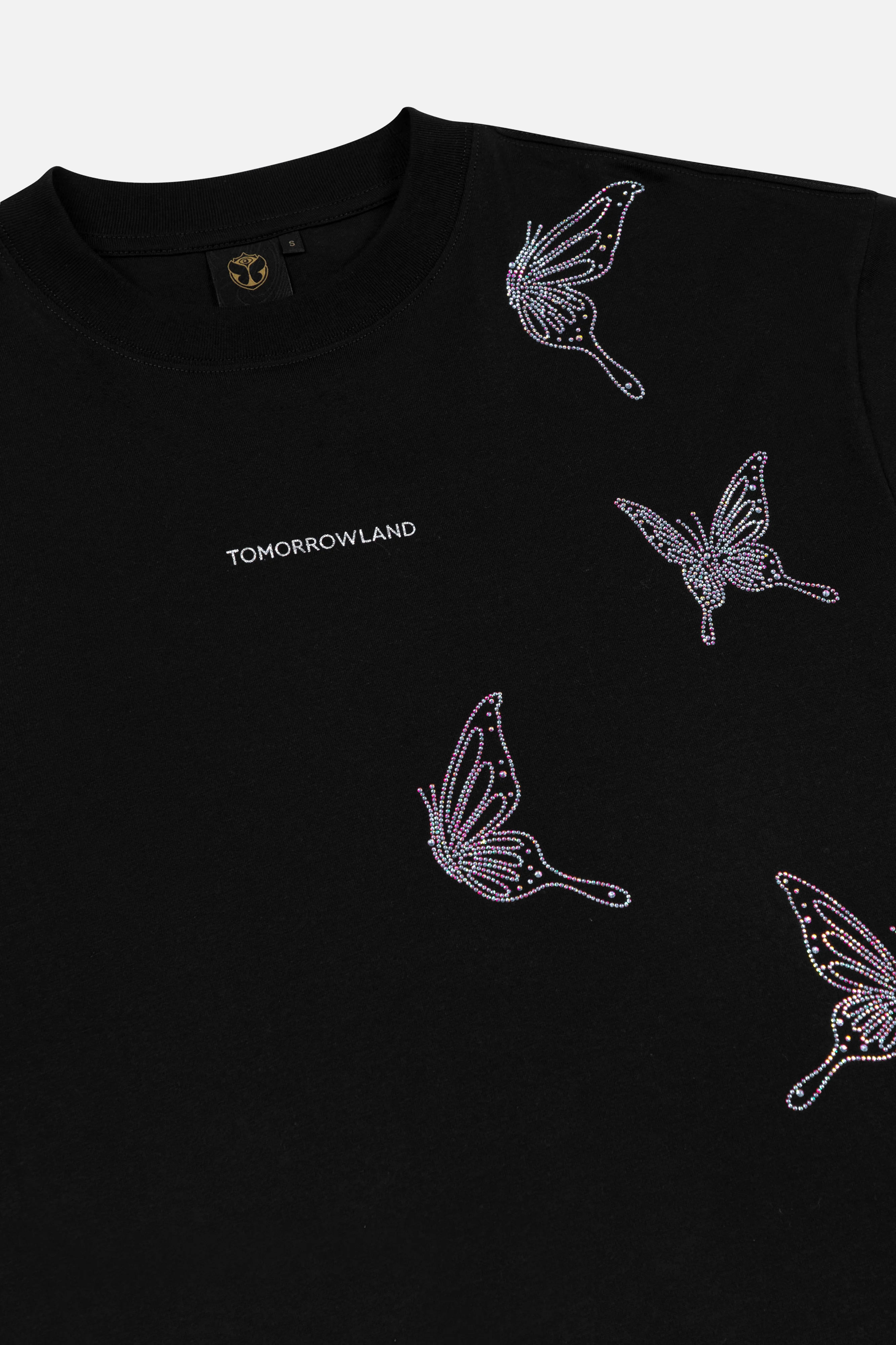 Butterfly Sparkle T-Shirt Dress Women - Image 3