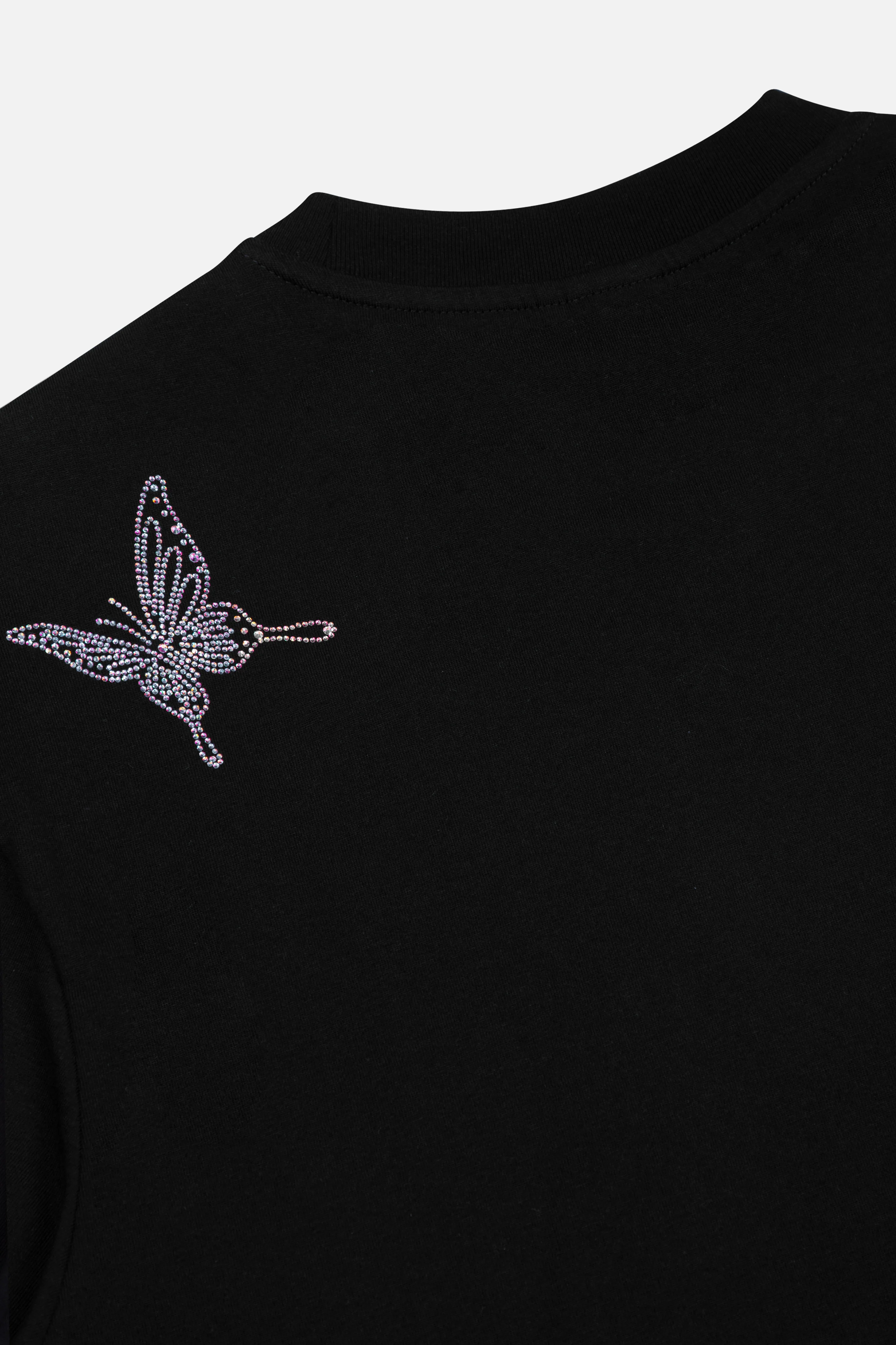 Butterfly Sparkle T-Shirt Dress Women - Image 4