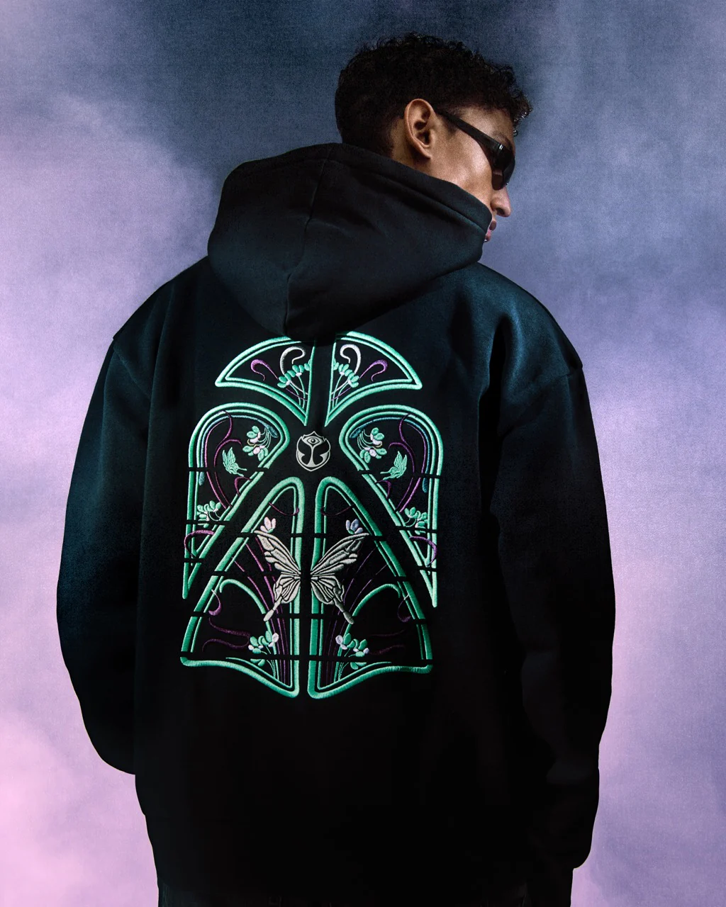 Butterfly Vitrail Hoodie - Image 3
