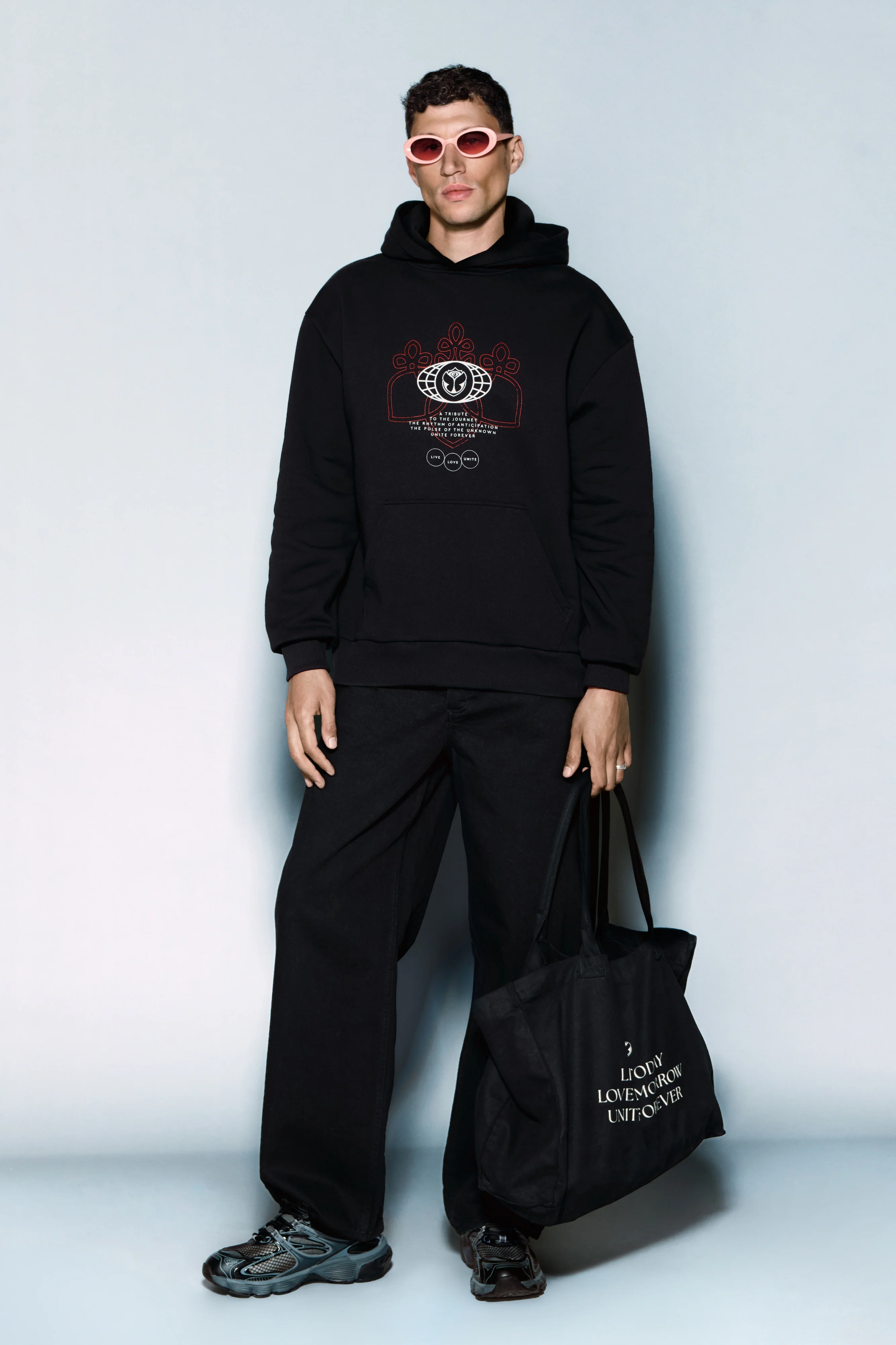 Globe Stamp Hoodie - Image 2