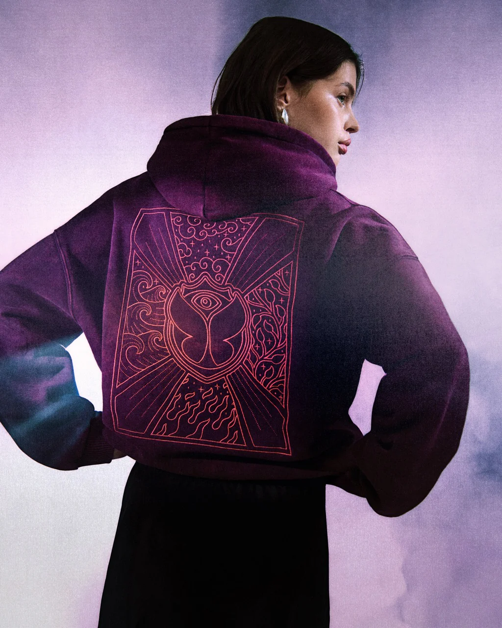 Washed Unity Flag Hoodie Women - Image 2